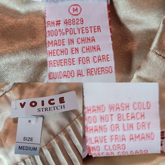 Vintage 80s Mini Skirt M Metallic Gold Satin Accordion Pleat Skater Party Glam - Picture 3 of 8